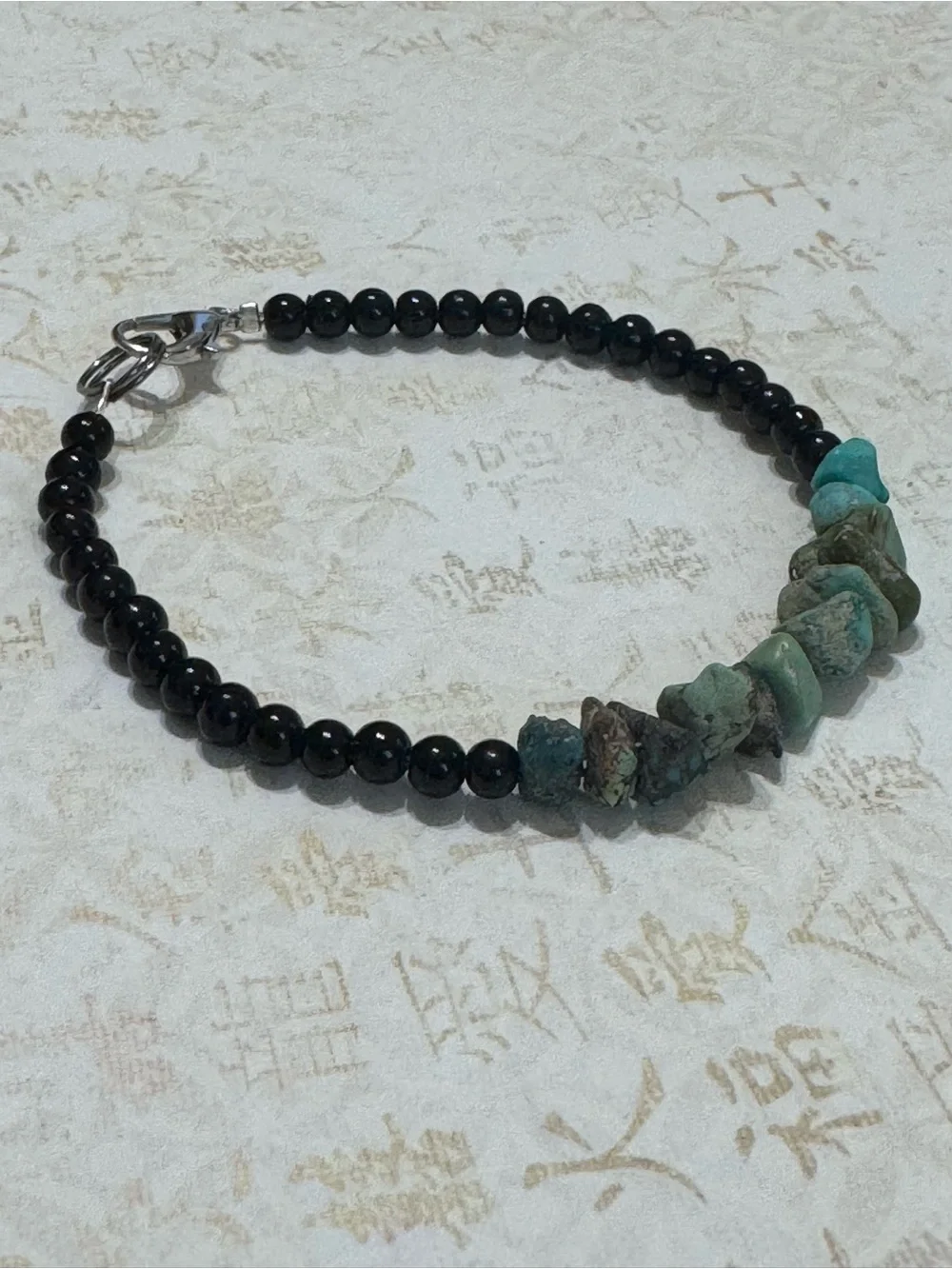TURQUOISE AND GLASS BRACELET